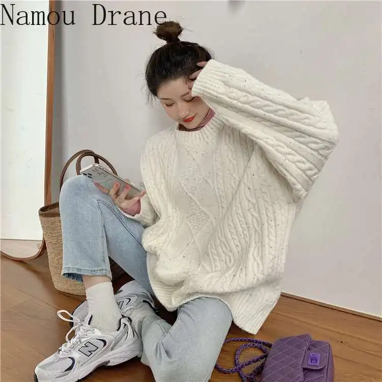 Нишевый дизайнерский домашний вязаный свитер с эффектом опреснения qiu dong