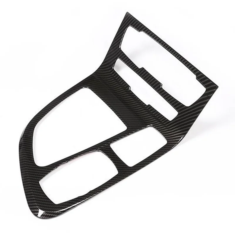 

Carbon Fiber Car ABS Chrome Center Console Gear Shift Frame Cover Trim for BMW 218I Gran Tourer F45 F46 2015-