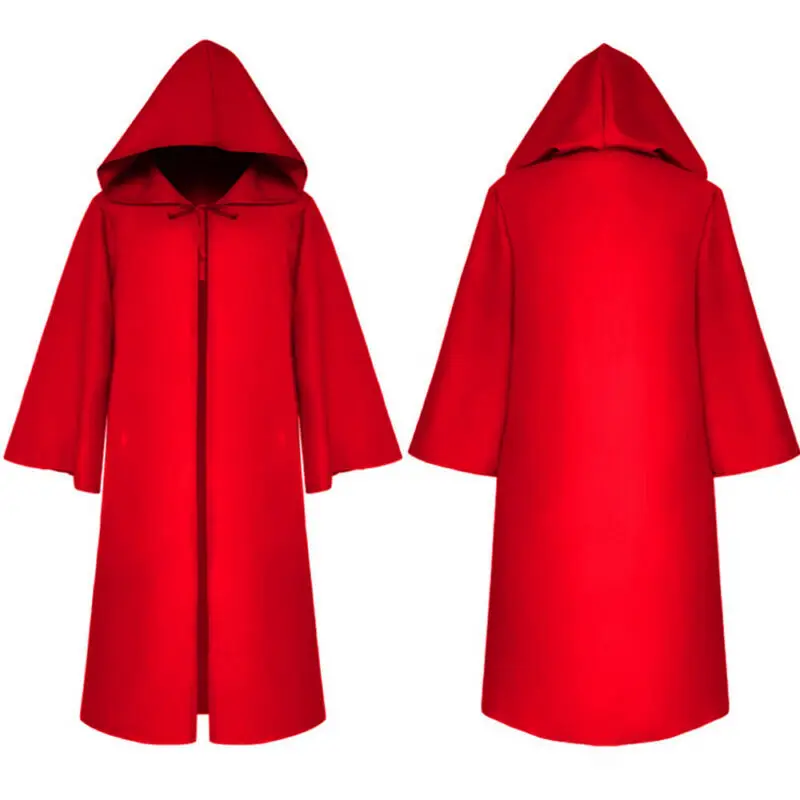 Взрослая накидка для Хеллоуина плащ с капюшоном необычное платье реквизит Wicca