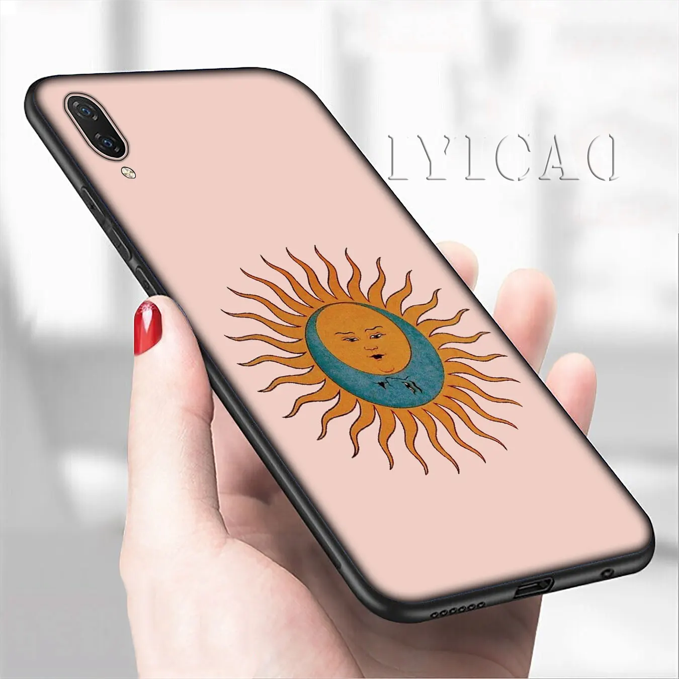 IYICAO эстетический мягкий чехол для телефона с золотой Луной и солнцем Xiaomi Mi 10 9 9T A3