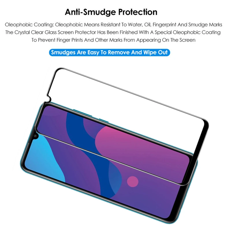Закаленное стекло для камеры 2 в 1 Huawei honor 9A 9C защитная пленка экрана полное