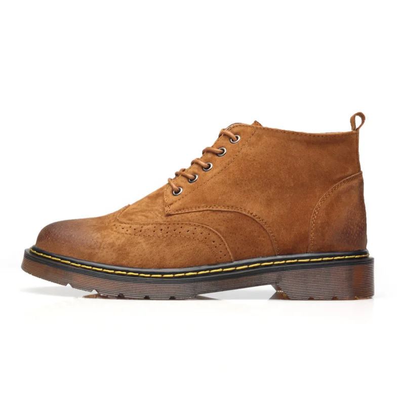 

Wolf classic men's boots autumn and winter new Martin boots men's tooling Korean fashion Military Boots Men's Boots