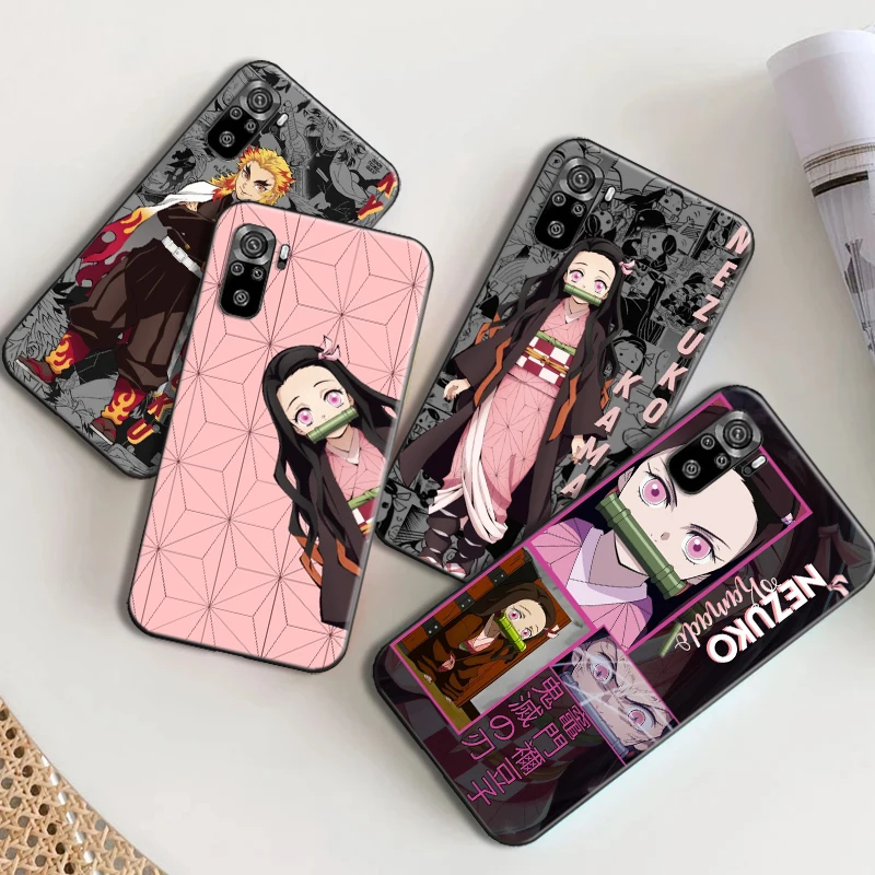 

Demon Slayer Phone Case ForXiaomi Redmi 10X 4G 10X 5G 10X Pro 5G Note 10 10 Pro 10T 5G 10S 10 5G 10 Pro Max Coque Back Cover