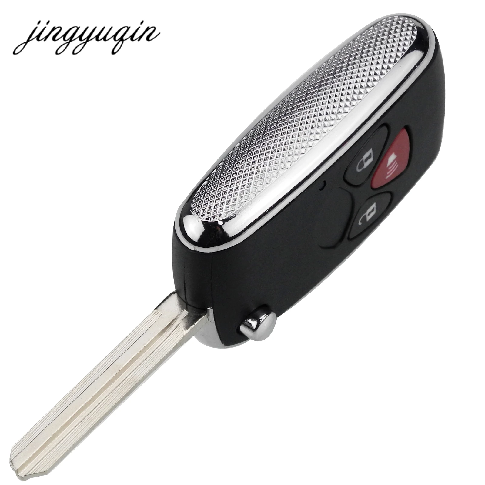 jinyuqin 3 Buttons Modified Flip Remote Car Key Shell Fob Case For Toyota Corolla RAV4 Camry Avlon Uncut Blade Replacement | Автомобили и