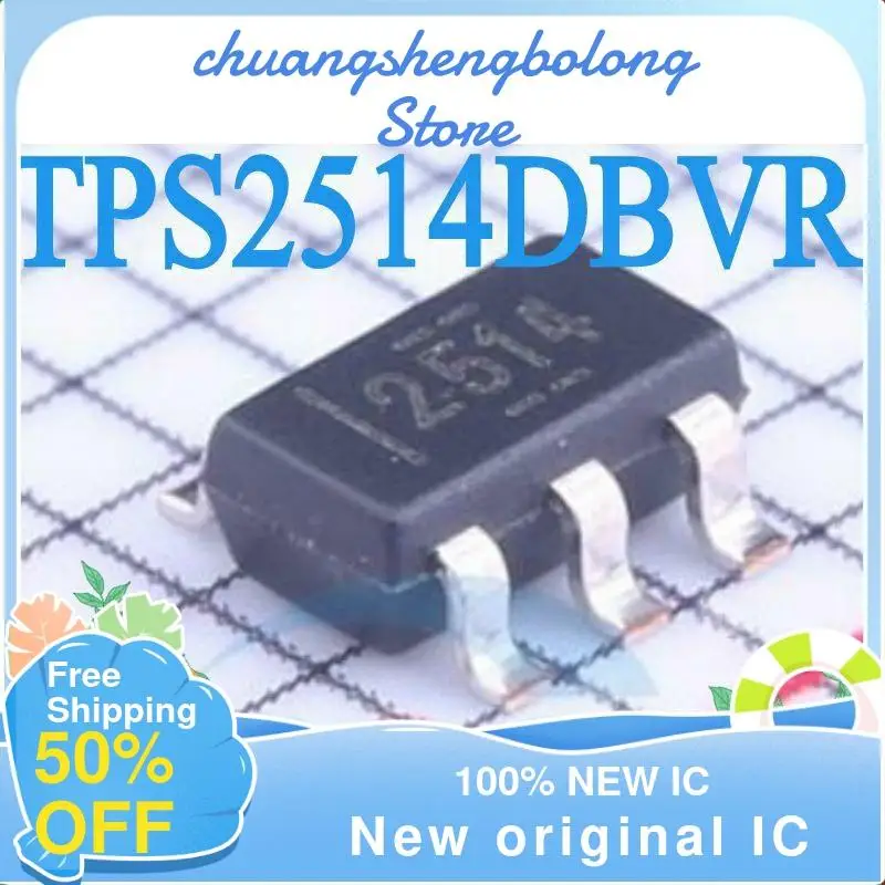 10-200PCS TPS2514DBVR 2514 SOT23-5 New original IC