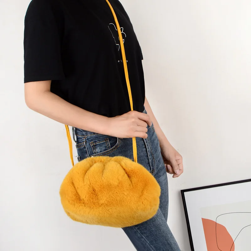 2020 зимняя теплая сумка из искусственного меха норки, модная плюшевая женская сумка-мессенджер через плечо от AliExpress WW