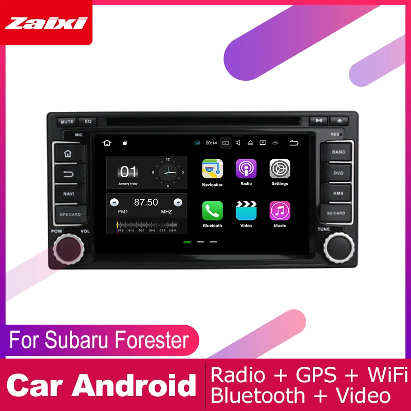 Автомобильный DVD-плеер ZaiXi 2 DIN GPS-навигация для Subaru Forester Impreza XV 2003 ~ 2016 Автомобильная