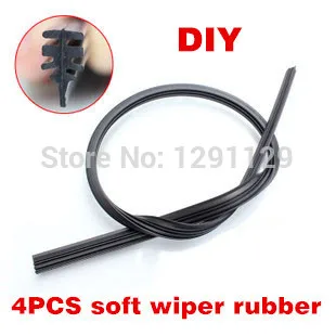 Щетки стеклоочистителя автомобильные мягкие резиновые полоски для 14 16 17 18 19 22 24 26