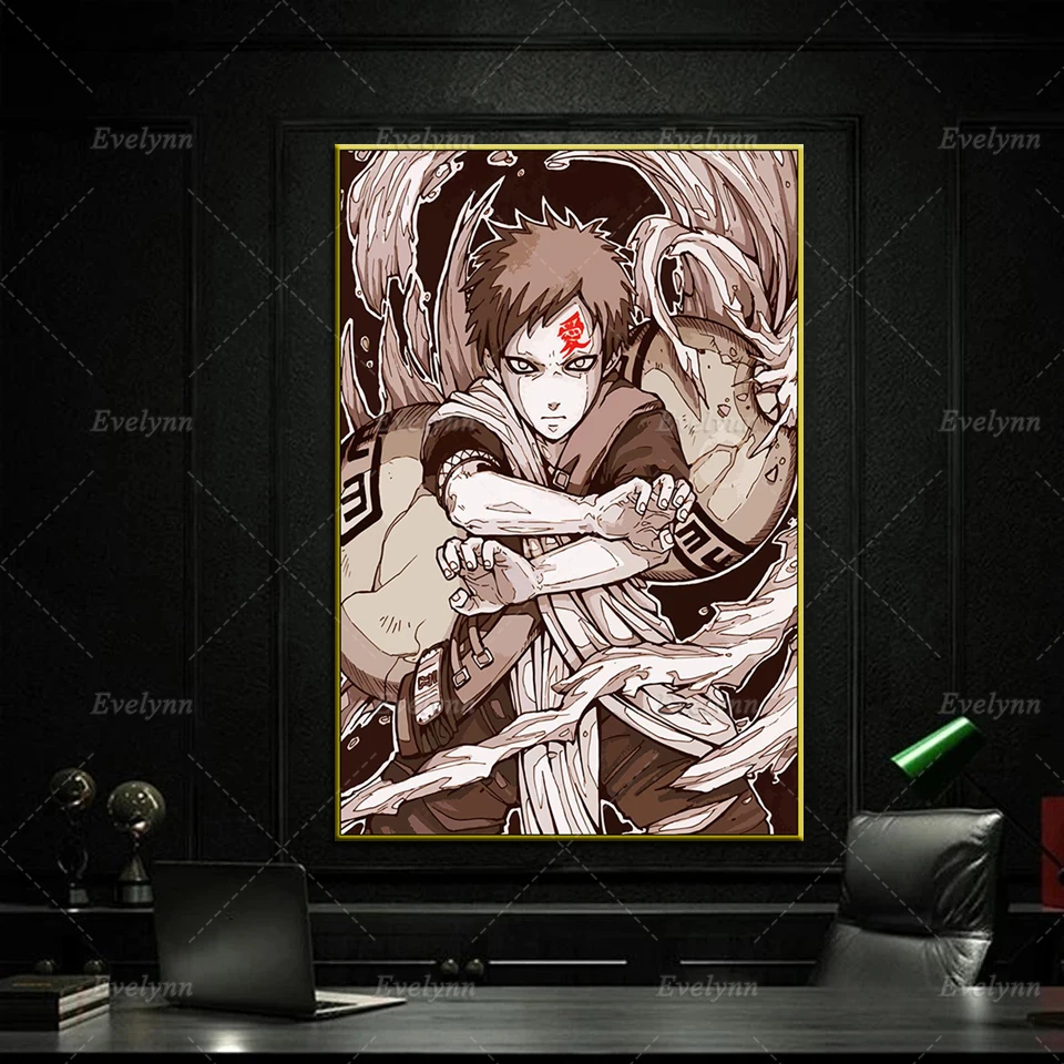 

Naruto Gaara Japan Anime Canvas Poster Modern Living Room Cuadros Wall Painting Nordic Home Bedroom Decor Prints Pictures Gift