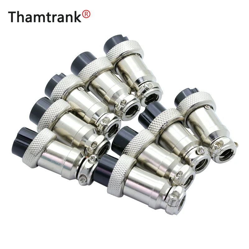 

10pcs/lot GX16 Aviation Plug Jack Male / Female 2 3 4 5 6 7 8 9 10Pin 16mm L70-78 Circular Socket Panel XLR Wire Connector