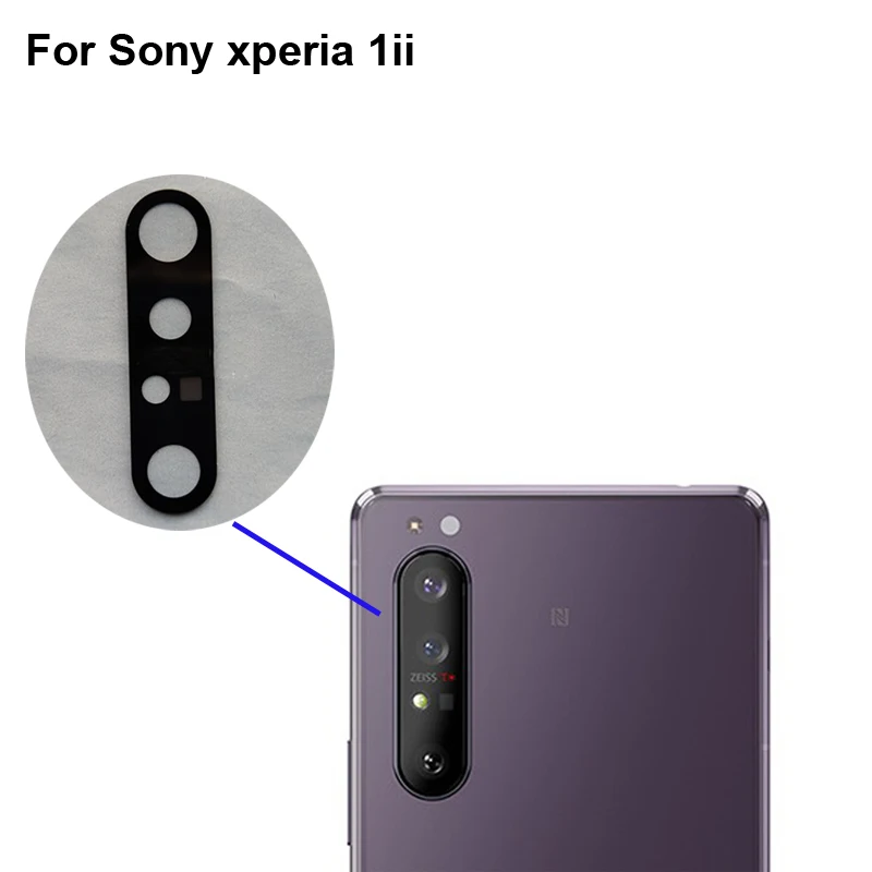 High quality For Sony xperia 1ii Back Rear Camera Glass Lens test good For Sony xperia 1 ii Replacement Parts XQ-AT72