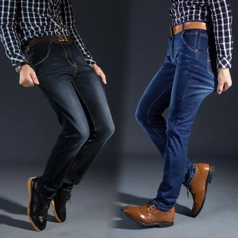 

New Arrivals Men's Fashion Jeans Ripped Straight Denim Pants Men's Ripped Denim Trousers