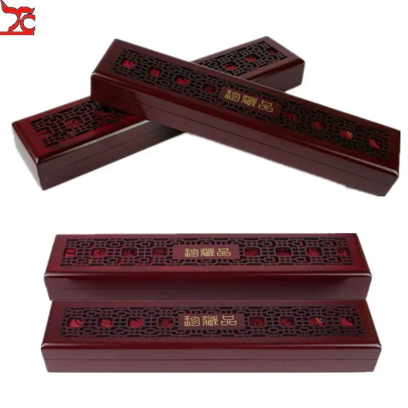 Caja de madera clásica china para guardar cuentas de Buda, cajas de Jade de lujo, estuche de transporte para joyería, embalaje de collar, accesorios, antigüedades