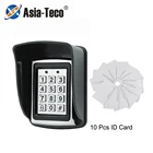 Подсветка металлический рчид контроль доступа с картой EM кард-ридер клавиатуры 1000 пользователей дверной звонок 125 кГц Клавиатуры Card Reader устройство для считывания система контроля доступа