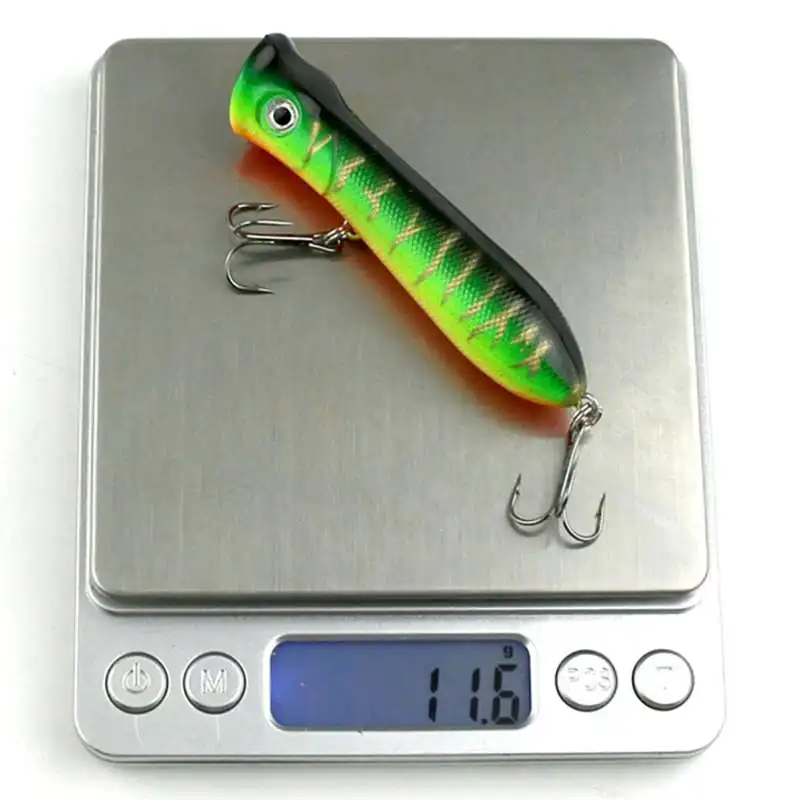 Новинка 10 шт. рыболовные приманки жесткий Поппер 80 мм пластиковые для морской