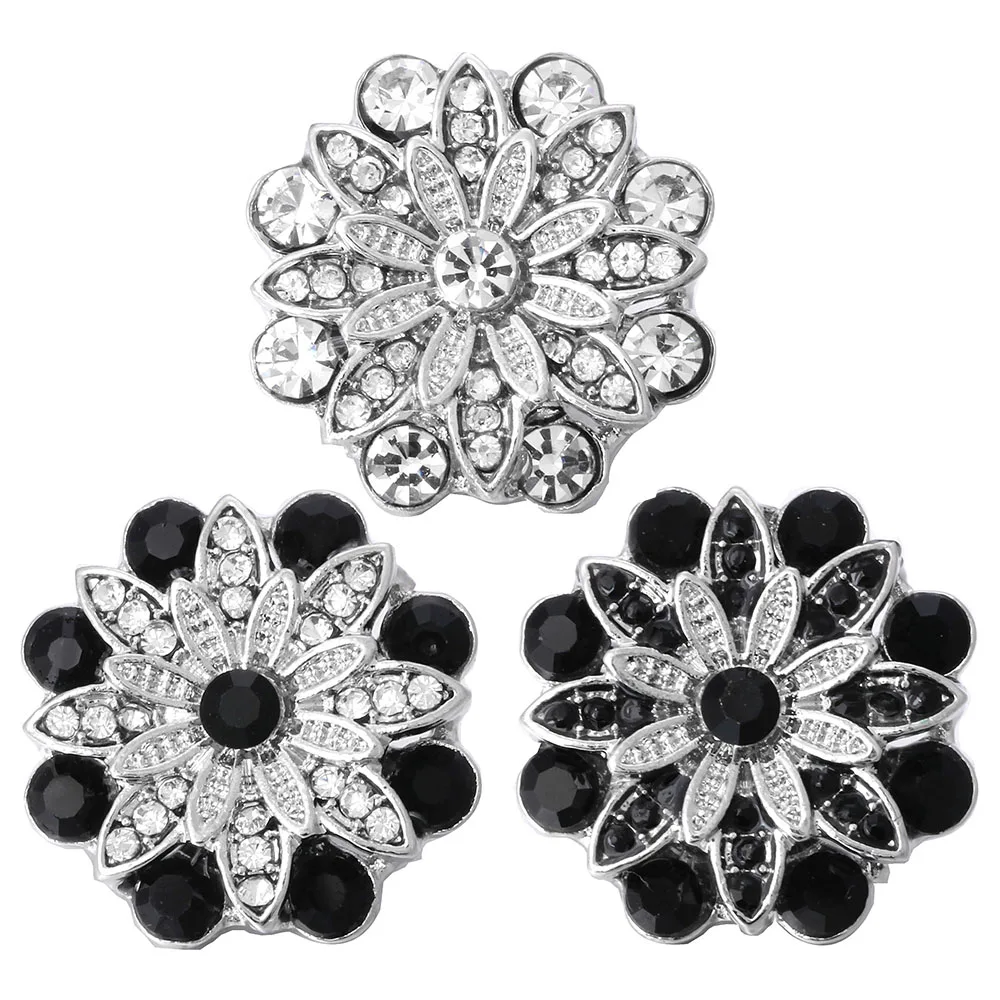 5 шт./лот оптовая продажа кнопки для ювелирных изделий хрустальные цветы 18 мм