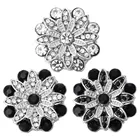 5 шт.лот, оптовая продажа, кнопки для ювелирных изделий, хрустальные цветы, 18 мм, кнопки для браслета 18 мм