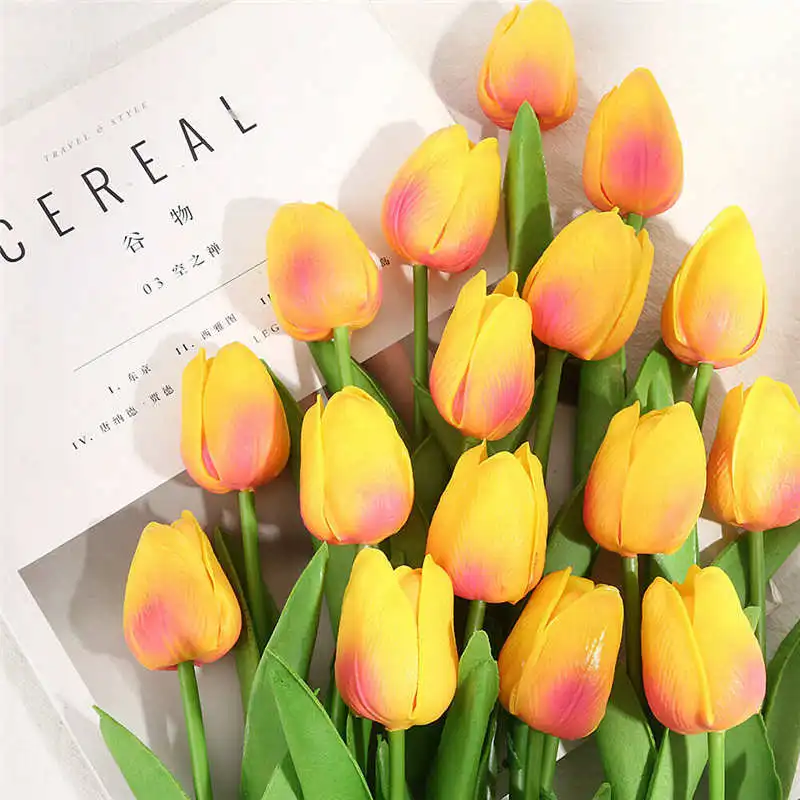 Fake flower Artificial Tulip Flowers Flower Bouquet Home Decor 10pcs for Wedding Party | Дом и сад