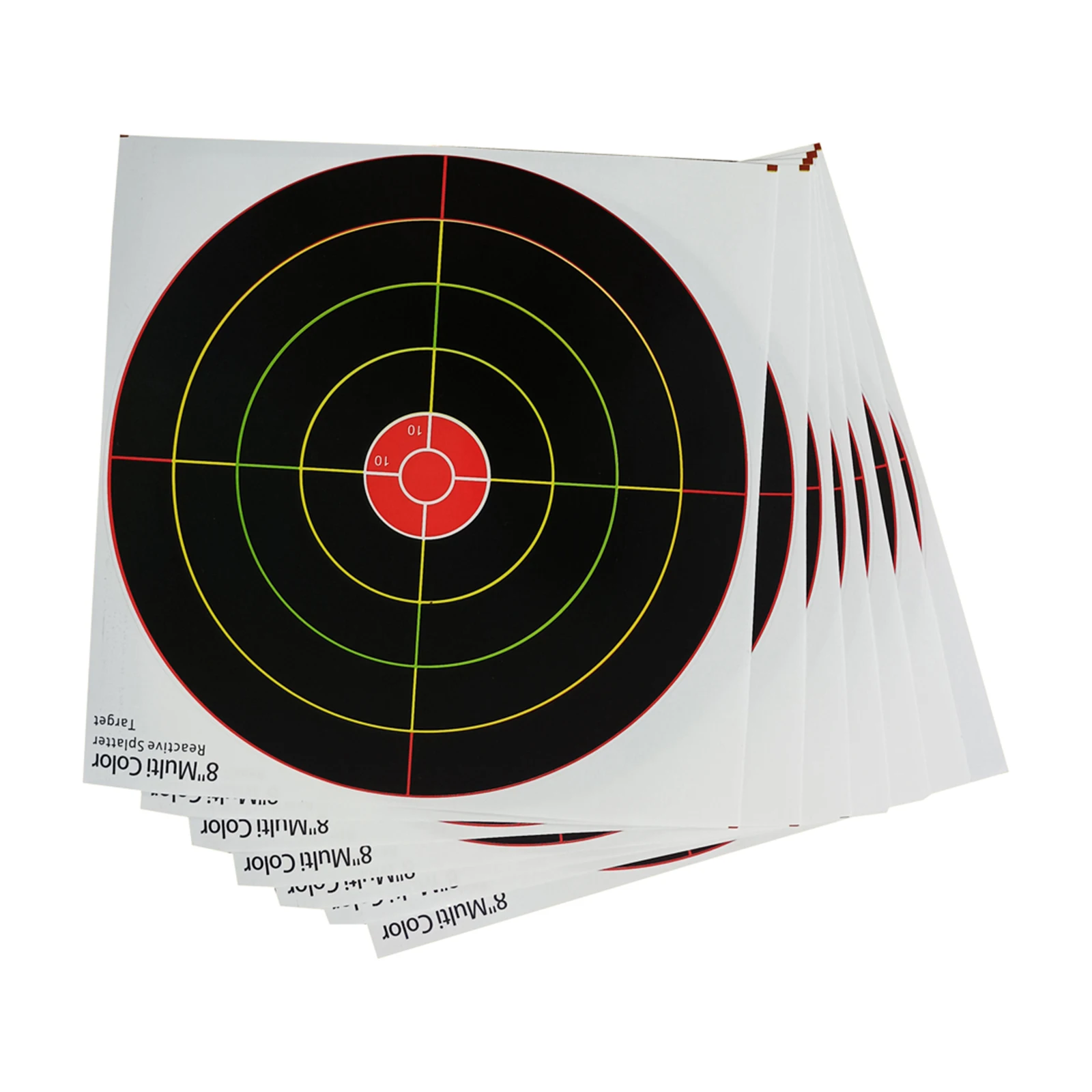 

10Pack Shooting Target Face Self-adhesive Splatter Targets Paper Sheets