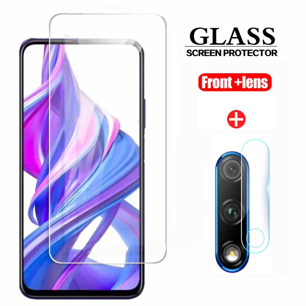 2в1 honor 9 x Премиум стеклянная пленка для объектива камеры + Защитная экрана