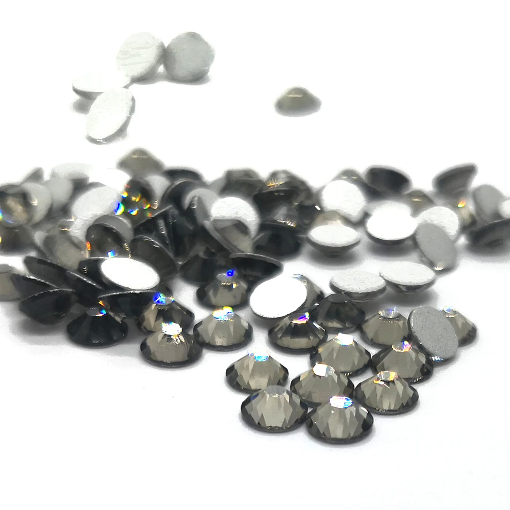 CTPA3bI 2000NoHF черные кристаллические алмазные камни без горячей фиксации клей на