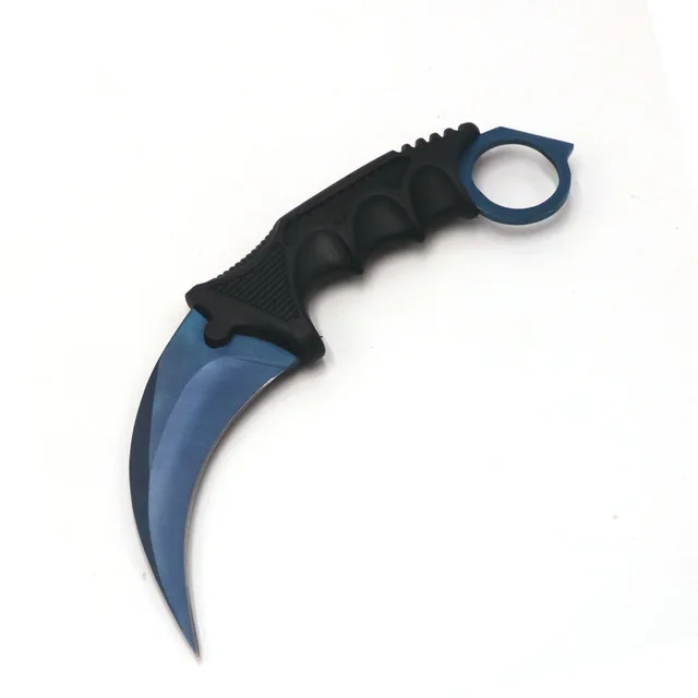 Blue Инструменты Открытый Нож Karambit охотничьи ножи для выживания тактический нож для когтей карманный инструмент для самообороны - Цвет: Blue