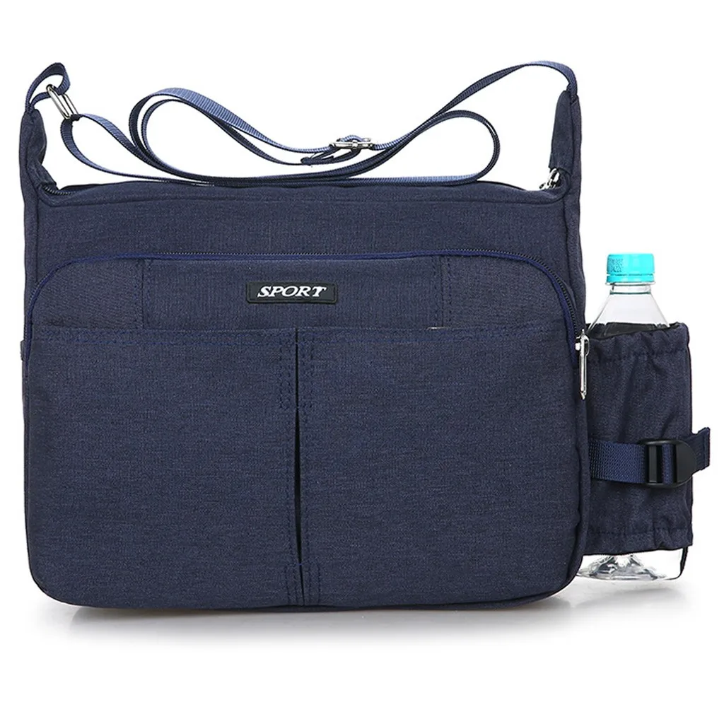 Сумка мессенджер на плечо унисекс нейлоновая деловая многофункциональная