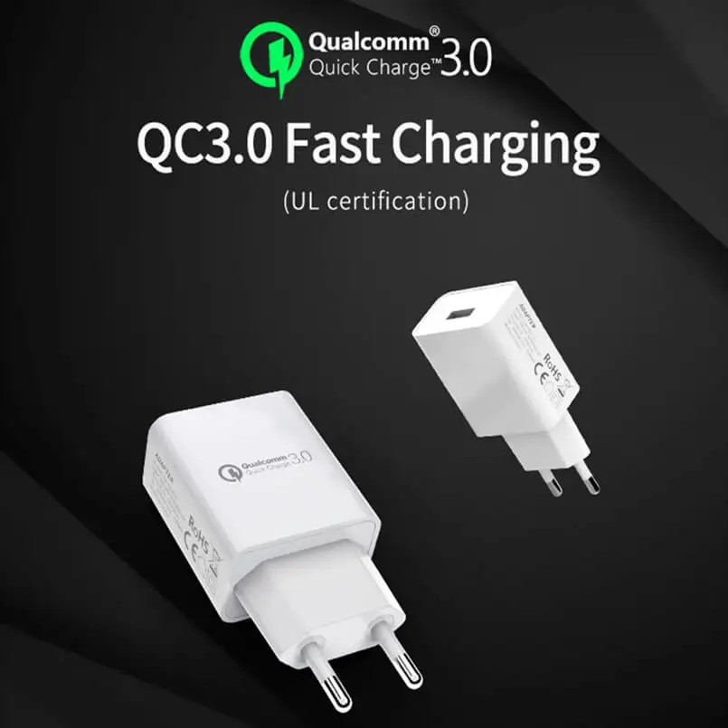 Hannord Быстрая зарядка QC 3 0 18 Вт EU вилка USB зарядное устройство QC3.0 быстрое настенное