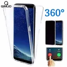 Полностью прозрачный чехол для Samsung Galaxy A51, A71, A20 S, A30, A40, A50, A70, A90, A81, A21S, M31 S, M20, M51, мягкая Передняя и жесткая задняя крышка телефона, 360