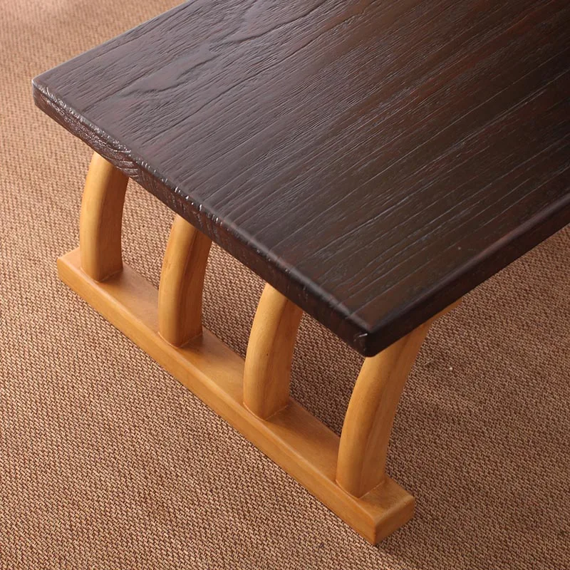 

Solid wood bay window desk stable durable tatami coffee table Japanese style balcony beautiful minimalist tablo