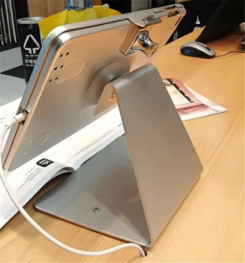 Для ipad 2/3/4/air Настольный киоск/дисплей безопасности в отеле или банке/замок металлическая рама стенд на столе винт на столешнице