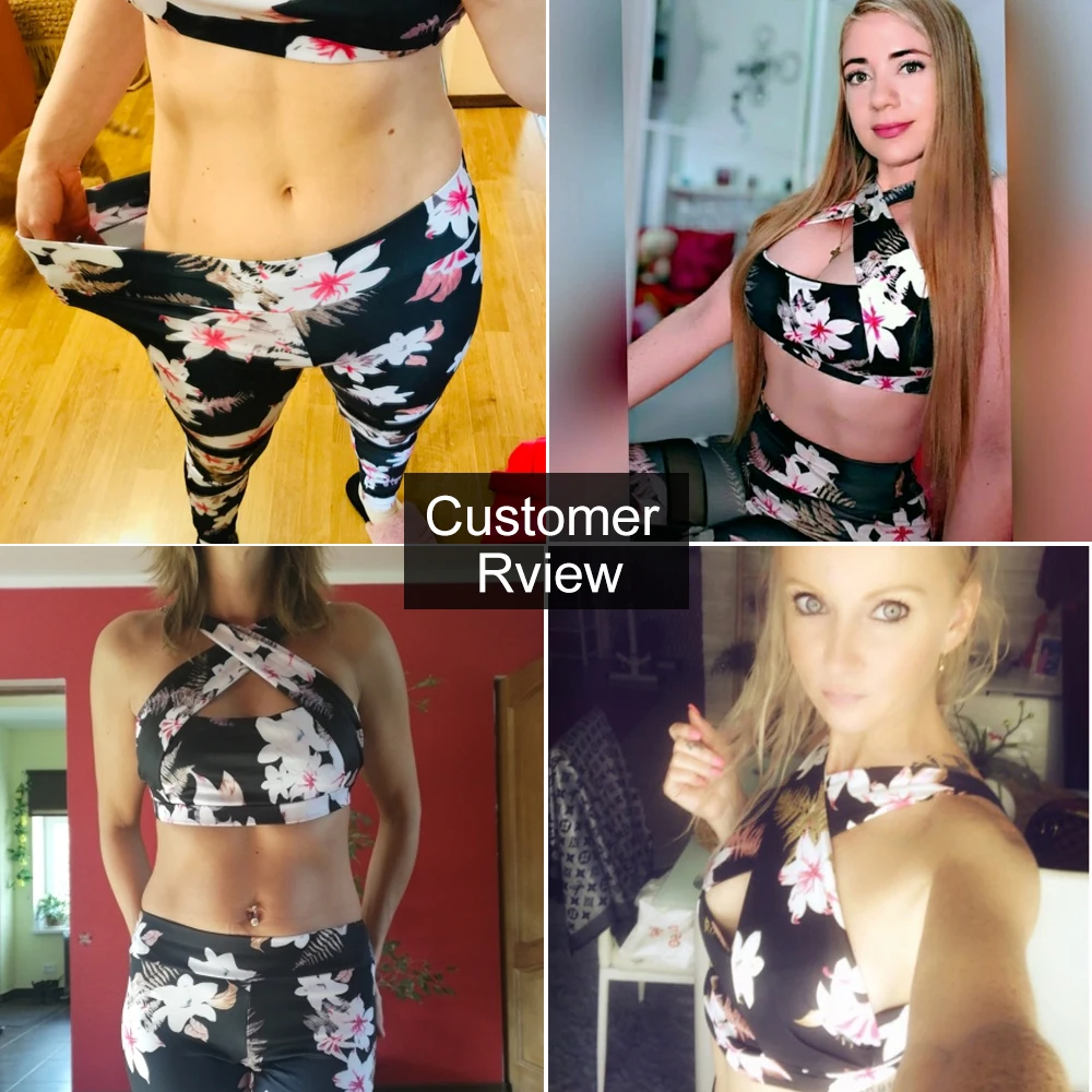 Женские спортивные костюмы для йоги с цветочным рисунком фитнеса бега