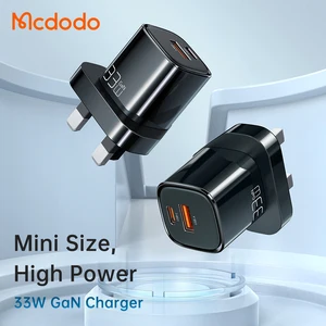 mcdodo 33w gan type c pd charger quick charge for iphone 11 12 13 pro max 2 ports usb portable charger for huawei xiaomi uk plug free global shipping