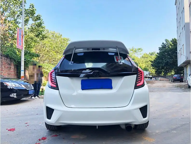 ABS автомобильные задние крылья для багажника модель JDM ДЛЯ Honda JAZZ FIT GK5 2014 2015 2016 2017