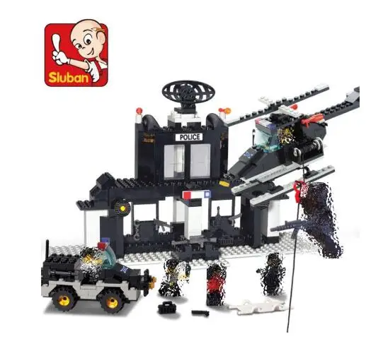 

Sluban Building Blocks 1200-1900 Special Police Assembled Building Block Toys for Children for Boys