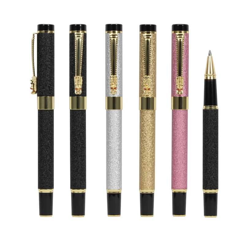 Винтажная цветная металлическая гелевая ручка Kawaii симпатичный изготовленный на