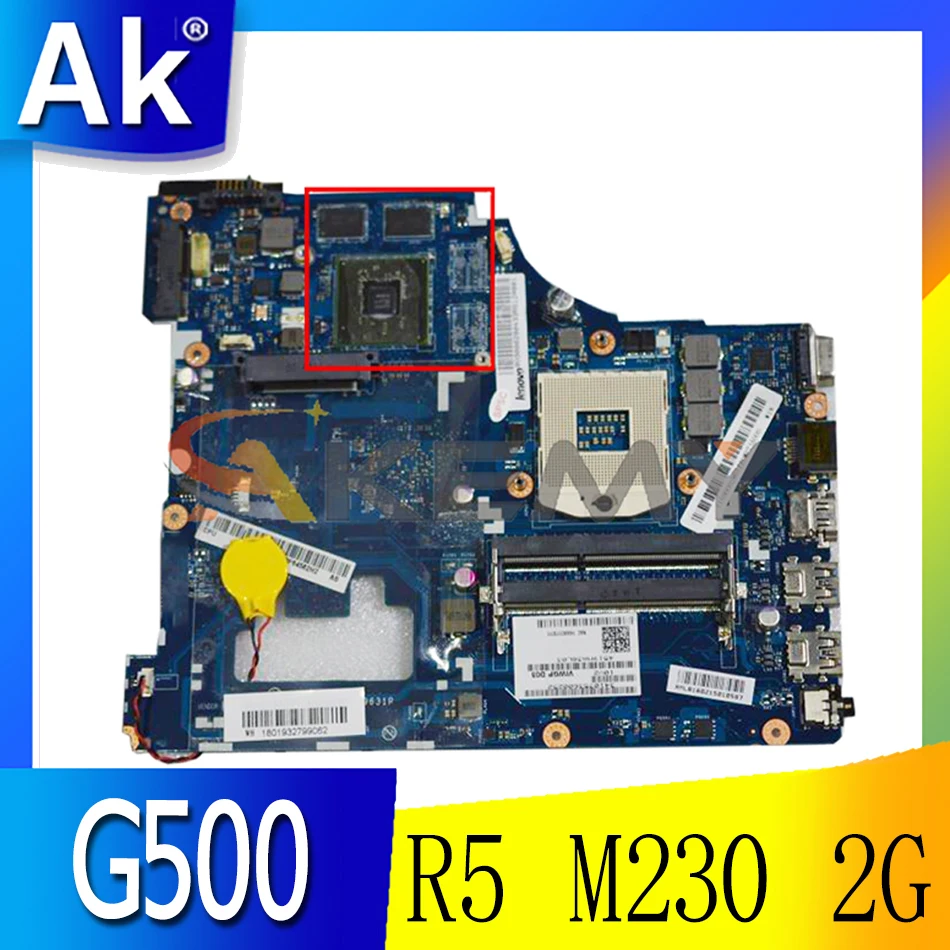 

Akemy For Lenovo G500 VIWGP/GR LA-9631P Laptop Motherboard PGA989 HM76 Graphics HD8570M/R5 M230 2G 100% Test Work