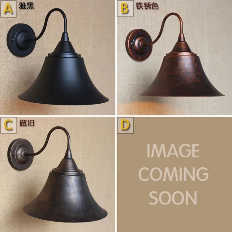 contracted clothing decorative wall lamp, wrought iron bars and restaurants dumb restoring ancient ways, black horn