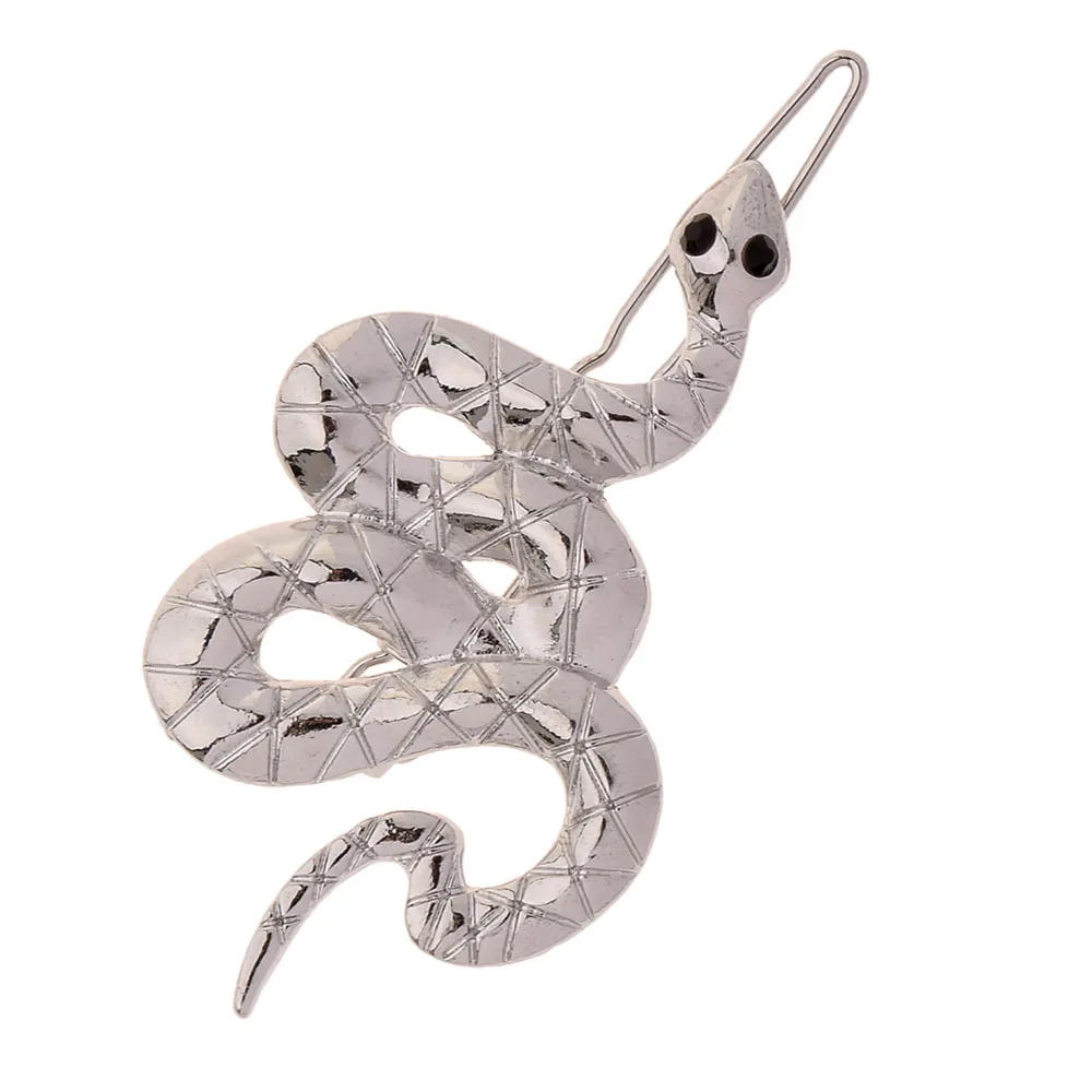 Женские заколки в виде змеи стиле панк Геометрические Животные золотые