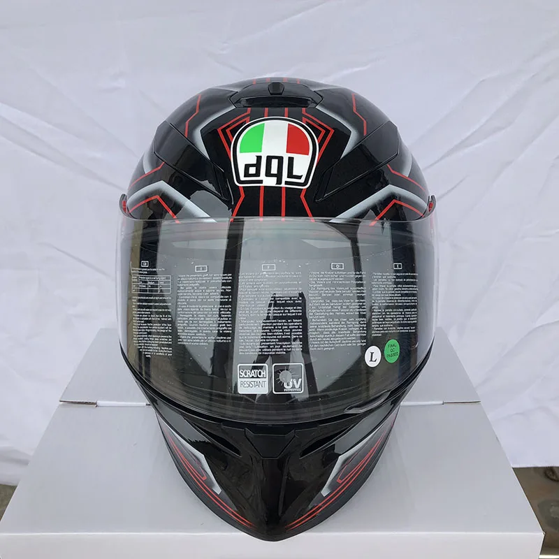 Бесплатная доставка красные линии двойные линзы мотоциклетный противоударный