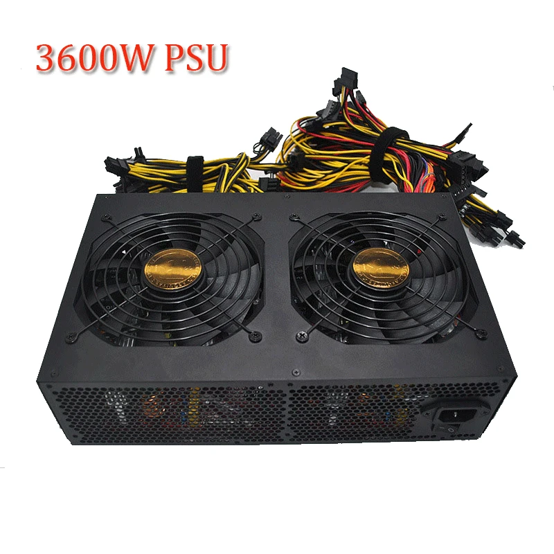 ETH Mining PC Asic источник питания 3600 Вт Bitcoin Miner чехол PSU КОМПЬЮТЕРНЫЙ СЕРВЕР Fonte для GTX 1080 RX470 480 570 12-13 GPU B