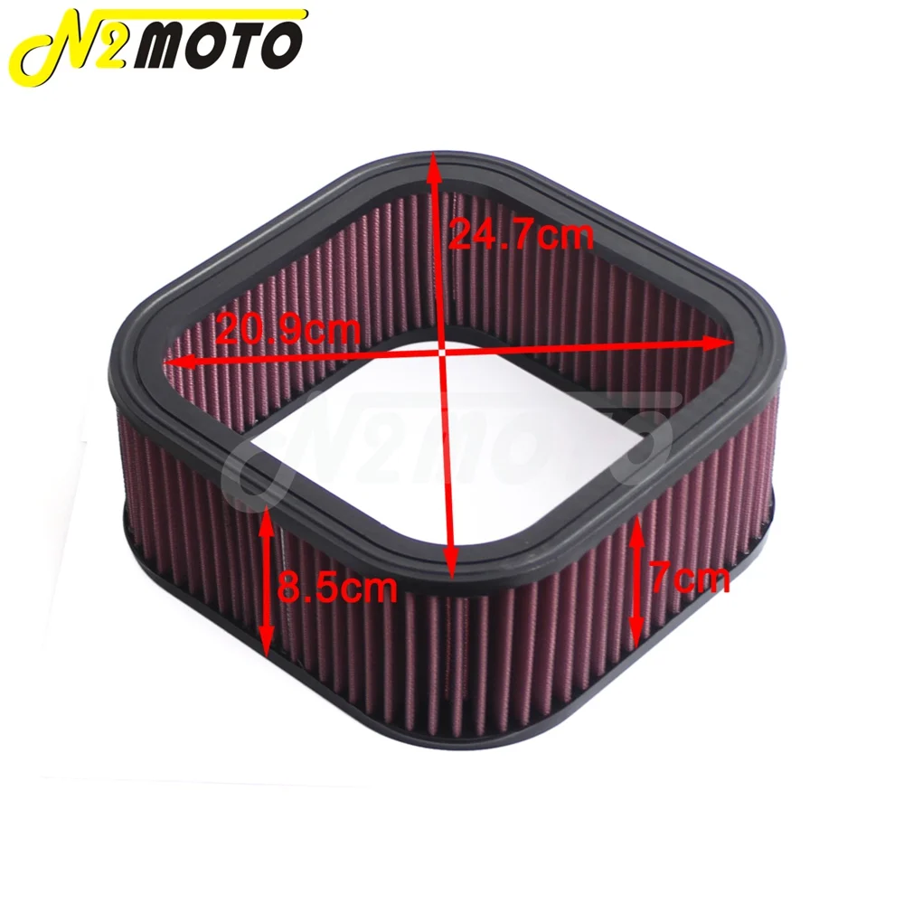 Red Motorcycle High Flow Air Filter Element Cleaner Replacement For Harley V-Rod Night Rod VRSCF VRSCD VRSCA VRSCDX 2002-2017 | Автомобили