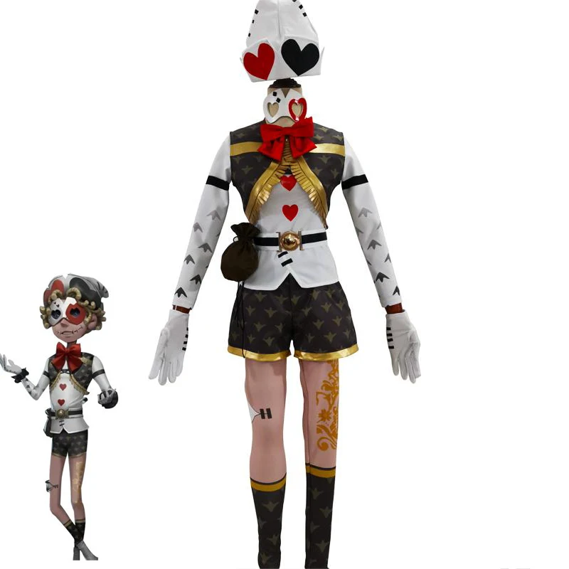 Игра идентичность V Майка Мортон Косплэй костюм живых акробата г н Воробей кожи