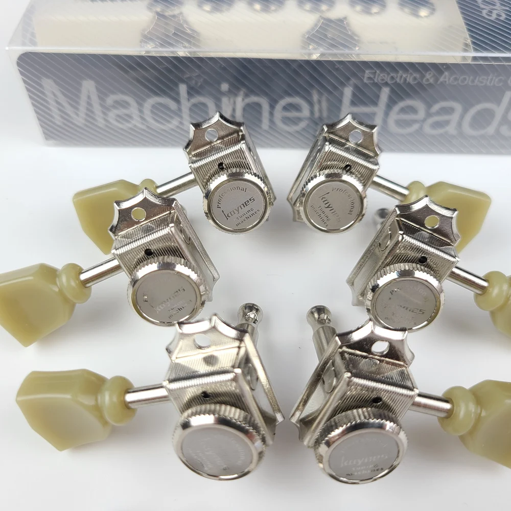 1 set 3r3l vintage deluxe locking elektrische gitarre mechaniken mechaniken für lp sg gitarre schloss string tuning pegs nickel free global shipp