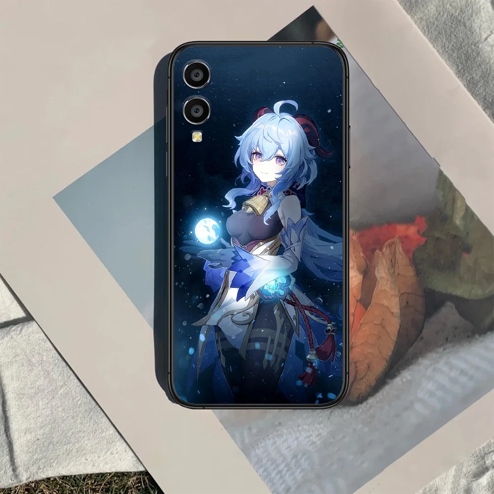 

genshin impact ganyu Phone Case Cover Hull For HUAWEI honor 7a 8 8s 8a 8x 9 9x 10 20 i Lite Pro black Bumper Fashion Cover