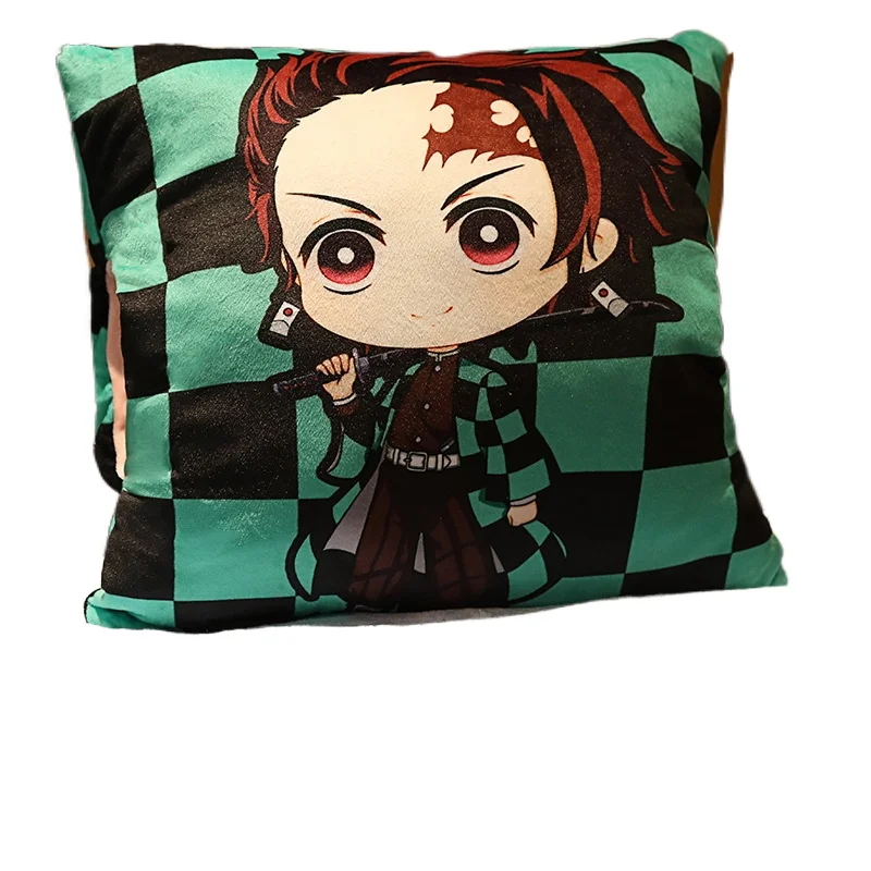 

Demon Slayer Cosplay Pilliow Kimetsu No Yaiba Sabito Agatsuma Zenitsu Cosplay Figure Super Soft Cosplay Pillow and Blanket