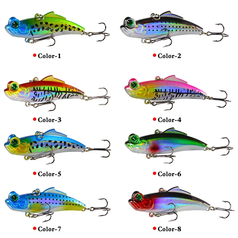 

VIB Metal Spinner Spoon Fishing Lure 6.5cm 12.5g Lifelike Hard Baits Vibration Crankbait Sequins for Carp Fishing Tackle Pesca