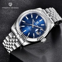 pagani design 2021 new luxury business mens automatic mechanical watch sapphire stainless steel waterproof calendar clock reloj