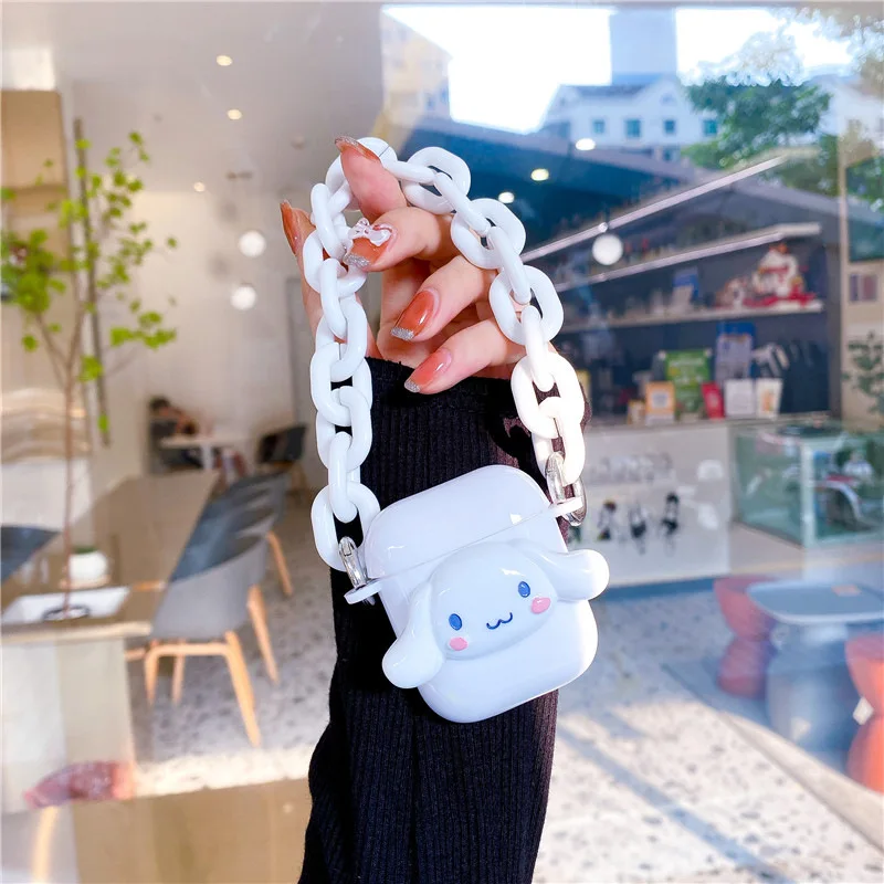

cartoon melody cute Cinnamon dog white chains Apple AirPods Case Cover Airpod Case Air Pods Case Airpod Pro Case Air Pods Pro