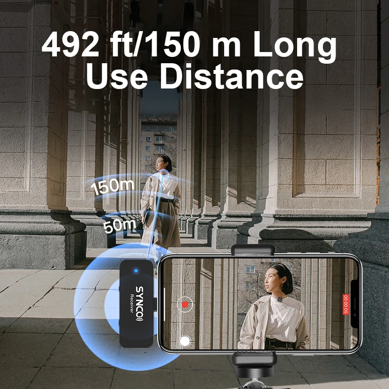 Беспроводная микрофонная система SYNCO G1T/G1L 2 4G петличный нагрудный для Android iPhone